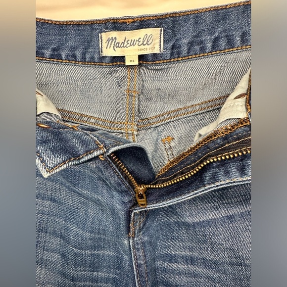 Madewell Raw EdgeHigh Rise Boy Denim Shorts C1737 size 26 - Picture 9 of 9